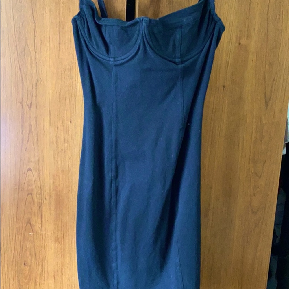 AMERICAN APPAREL BLACK BUSTIER DRESS